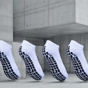 Ankle Grip Socks - White
